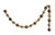 Creative Co-op Foam Ball Garland, 72" L, Plum, Green & Gold