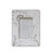 Creative Co-Op Small White Resin Wildflowers Photo Frame