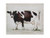 Creative Co-op Standing Cow Canvas Wall Décor, Brown