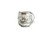 Creative Co-op Glass Santa Tealight and Votive Holders, Silver