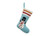 Creative Co-op Blue Wool Felt Stocking, Multicolor