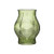 Creative Co-op Embossed Transparent Glass Vase, Green