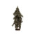Creative Co-op 18" Foam Bead Wood Base Trees, Natural
