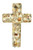 Creative Co-op Handmade Shells Wall Cross, Brown
