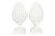 Creative Co-op Resin Pinecone Finial Bookends, White