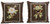 Creative Co-op Square Floral Embroidered Cotton Fringe Accent (Set of 2 Patterns) Pillows, Brown, 2 Count