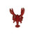 Creative Co-op Cast Iron Lobster Wall Hooks, Red