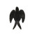 Creative Co-op Decorative Cast Iron Distressed Black Bird Dish