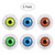 LUOEM Glowing Eyeballs Halloween Horror Props Costume Plastic Eyeballs For Cosplay Halloween Decoration, Pack of 6