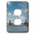 3D Rose LSP_227753_6 Windmills Along a Lake in a Peaceful Country Scene 2 Plug Outlet Cover