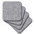 3dRose Grey Silver Image of Glitter Glitz Soft Coasters