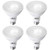 PAR30 LED Bulb 3000K Warm White Long Neck Flood Light Dimmable 12W(75W Halogen Equivalent) E26 40 Degree Spotlight 4 Pack