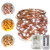ErChen Battery Operated Dual-Color Led String Lights, 66FT 200 LEDs Color Changing Dimmable 8 Modes Copper Wire Fairy Lights with Remote Timer for Indoor Outdoor Patio (Warm White, White)