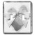 3dRose lsp_23877_2 Silver Hearts On Silver Heart with Bow Double Toggle Switch