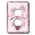 3dRose lsp_23889_6 Bow On Pink Heart 2-Plug Outlet Cover
