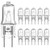 G8 Halogen Light Bulbs 35Watt 120Volt Light Bulb G8 Base Bi-Pin Shorter 1.5" Length 35W T4 JCD Warm White Under Cabinet Puck Lighting Replacements,10Pack