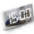 WulaWindy Digital Alarm Clock Large Mirrored LED Display Snooze Function Workday Alarm Dimming Mode Beside Clock for Bedroom Decor