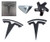 Custom Cut Graphics Tesla Model 3 Logo Decal Wrap (Matte Black)