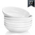 Pasta Bowls, KOMUEE 22 Ounces Porcelain Salad Pasta Bowls, Cereal Bowls, Set of 6, White
