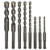 Sabre Tools 8-Piece SDS Plus Drill Bit Set, Carbide Tipped, Rotary Hammer Drill Bits for Brick, Stone, Concrete