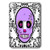 3dRose lsp_28868_1 Day of the Dead Día de los Muertos Sugar Skull Purple White Black Scroll Design Toggle Switch