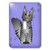 3dRose lsp_35518_1"Cute Maine Coon Cartoon Cat-Silver Tabby-Purple with Paw print Single Toggle Switch