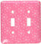 3dRose lsp_39725_2"Cherry Mocha-Ditsy Flowers On Pink Double Toggle Switch