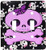 3dRose lsp_62262_2 Girly Bow On Skull Background Double Toggle Switch, Pink