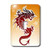 3dRose lsp_62464_1"Asian Dark Red Dragon On Orangy Background Single Toggle Switch, Multicolor