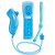 Bestseller2888 Built-in Motion Plus Remote & Nunchuck Controller for Wii & Wii U(Motion-Blue)