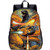 Godzilla Backpack for School, Student Polyester Bookbag Casual Daypack for Travel Large Capacity Lightweight Backpack