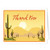 Western Boxed Thank You Note Card - 10 Boxed Arizona Cards & Envelopes - Desert Cactus Note Cards