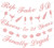 21st Birthday Decorations Party Supplies | 21st Birthday Decorations | Pack of Unique 5 Banners - Rip Fake ID - Cheers to 21 Years - Finally Legal and 2 Banners with Funky Shapes (Pink)