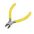 uxcell Wire Cable Stripper Cutter Diagonal Pliers, Yellow/Silver Tone