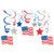 Patriotic Mega Value Pack Swirl Decorations (Each) - Party Supplies