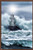 Trends International Lighthouse in The Storm Wall Poster, 14.725" x 22.375", Mahogany Framed Version Trends International Lighthouse in The Storm Wall Poster, 14.725" x 22.375", Mahogany Framed Version
