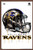 Trends International NFL Baltimore Ravens - Drip Helmet 20 Wall Poster, 14.725" x 22.375", Mahogany Framed Version