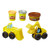 Play-Doh Wheels Excavator and Loader Toy Construction Trucks with Non-Toxic Sand Buildin' Compound Plus 2 Additional Colors