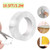 Washable Adhesive Tape, Samcool Traceless Reusable Clear Double Sided Anti-Slip Nano Gel Pads,Removable Sticky Transparent Strips Grip for Glass, Metal, Kitchen Cabinets or Tile Nano Tape-3.2m