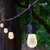 25 Feet 8 Lights Heavy Duty LED Patio Lights, E26 Hanging Socket with Warm White S14 Faceted LED Bulbs, Weatherproof Outdoor String Lights, Commercial Grade Backyard Bistro Light (25 Ft Faceted LED)