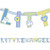 Amscan 129423 Letter Banner 6 1/4' x 7" Blue