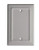 Monarch Abode 19265 Architectural Blank Wall Switch Plate, Dove Gray
