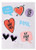 Meri Meri Whatever Stickers - 6 Pack Bundle