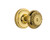 Nostalgic Warehouse Classic Rosette with Meadows Door Knob, Double Dummy, Polished Brass