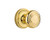 Nostalgic Warehouse Classic Rosette with Deco Door Knob, Double Dummy, Unlacquered Brass