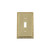 Nostalgic Warehouse 720118 Egg & Dart Switch Plate with Single Toggle, Unlacquered Brass