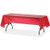 Genuine Joe GJO10326 Plastic Rectangular Table Cover, 108" Length x 54" Width, Red (Pack of 6)
