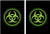 100 Legion Supplies Absolute Iconic Green Biohazard Deck Protector Sleeves