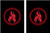 100 Legion Supplies Absolute Iconic Red Fire Deck Protector Sleeves