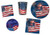 Fireworks Finale and Fireworks Party Pack with Dinner Plate, Beverage Napkins, Luncheon Napkins and Fireworks Dessert Plates, Paper Cups